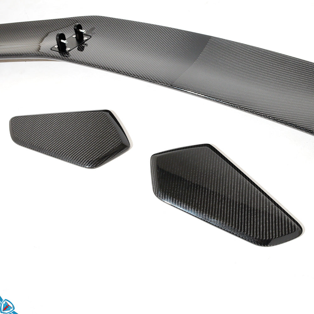 2017-2025 Porsche 718 Boxster & Cayman (982) GT4 RS Style Dry Carbon Fiber Swan Neck Wing | FYBR Aerodynamics