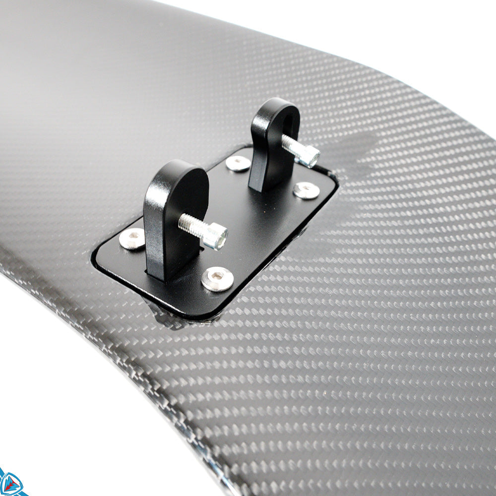 2017-2025 Porsche 718 Boxster & Cayman (982) GT4 RS Style Dry Carbon Fiber Swan Neck Wing | FYBR Aerodynamics