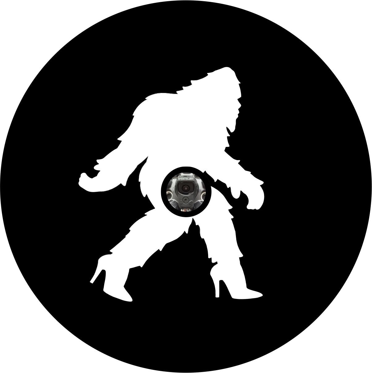 Girl Shesquatch Bigfoot Sasquatch High Heels Bronco Spare Tire Cover - Speedlogix
