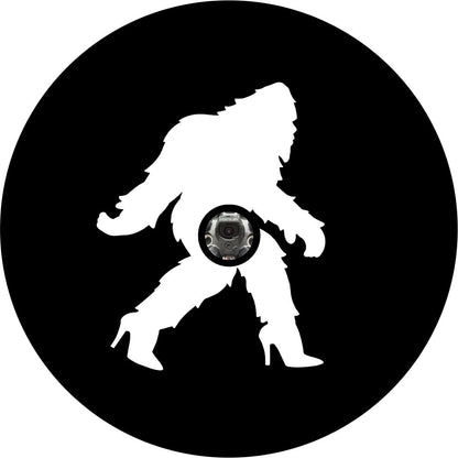 Girl Shesquatch Bigfoot Sasquatch High Heels Bronco Spare Tire Cover - Speedlogix