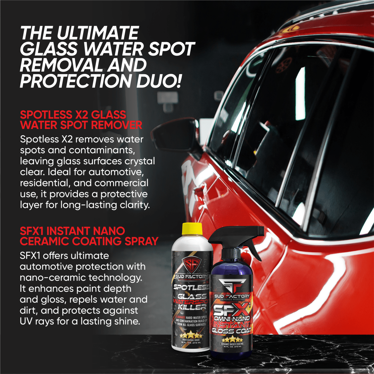 Glass Waterspot Removal & Protection Full Size Kit - Speedlogix