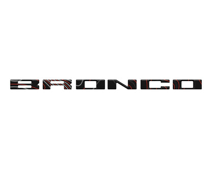 Glove Box Letters Inserts Fits 2021 - 2026 Ford Bronco - Speedlogix