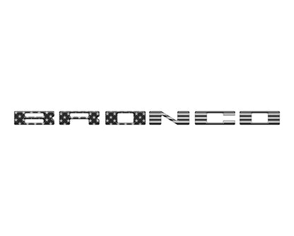 Glove Box Letters Inserts Fits 2021 - 2026 Ford Bronco - Speedlogix