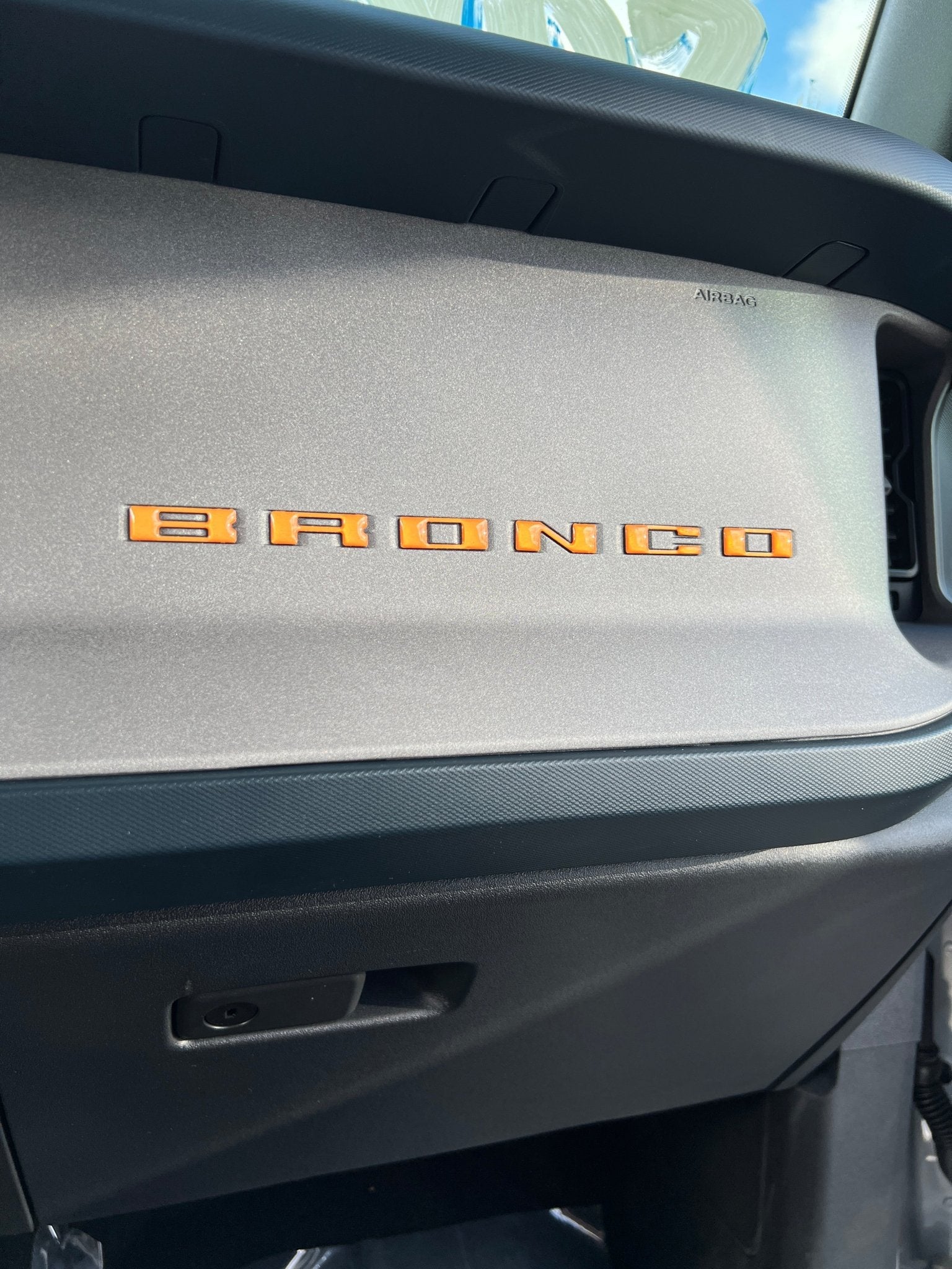 Glove Box Letters Inserts Fits 2021 - 2026 Ford Bronco - Speedlogix