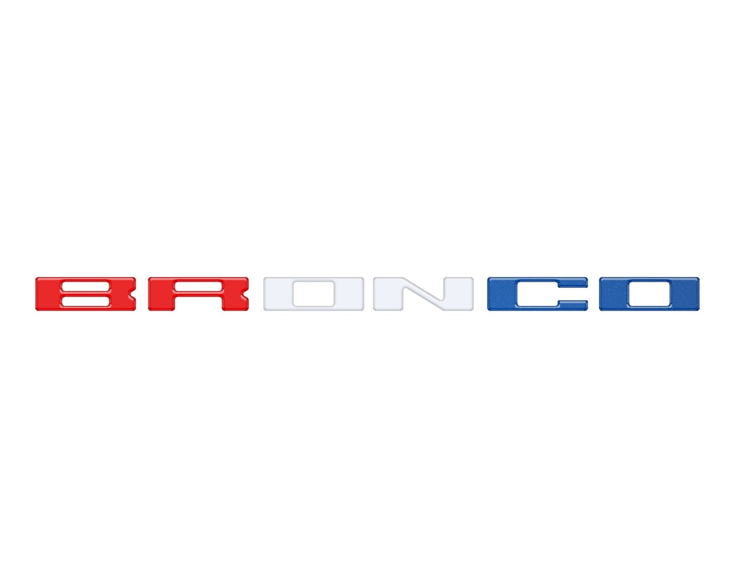Glove Box Letters Inserts Fits 2021 - 2026 Ford Bronco - Speedlogix