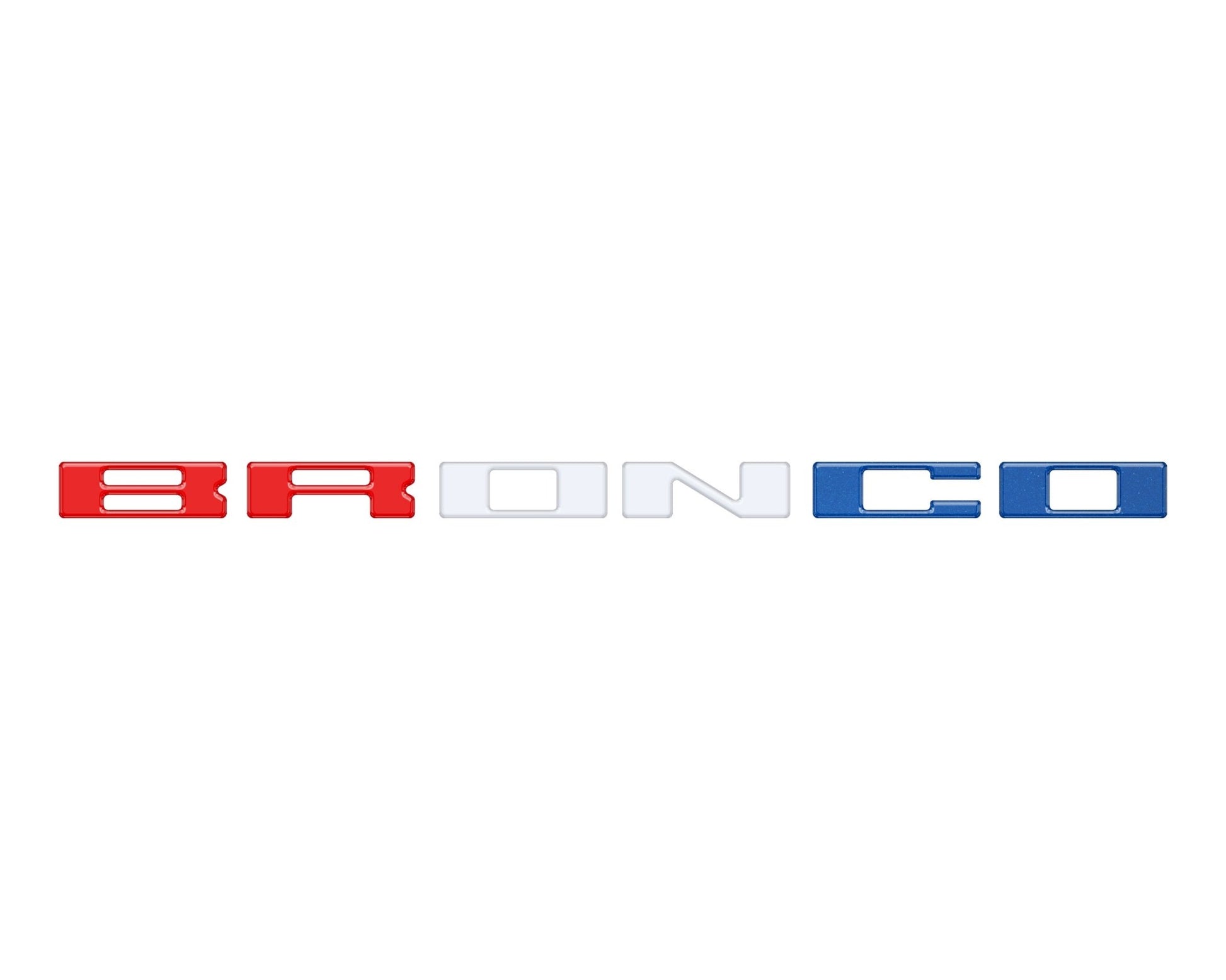 Glove Box Letters Inserts Fits 2021 - 2026 Ford Bronco - Speedlogix