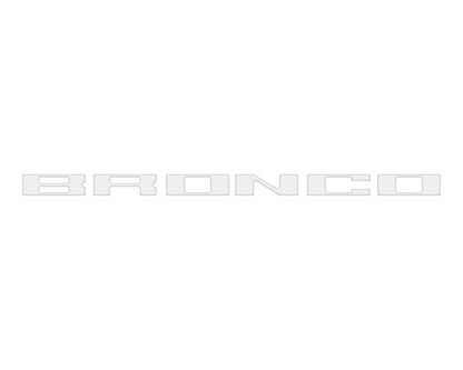 Glove Box Letters Inserts Fits 2021 - 2026 Ford Bronco - Speedlogix