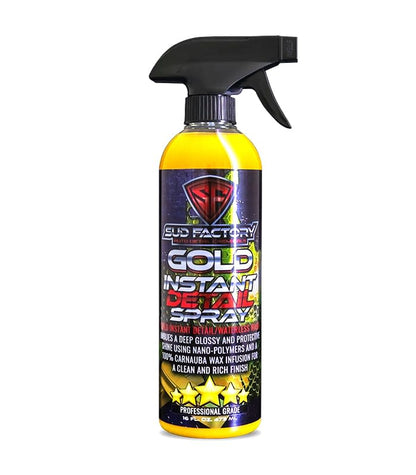 Gold Hybrid High-Gloss Sealant Polysiloxane Infused Wax Quick Detailer