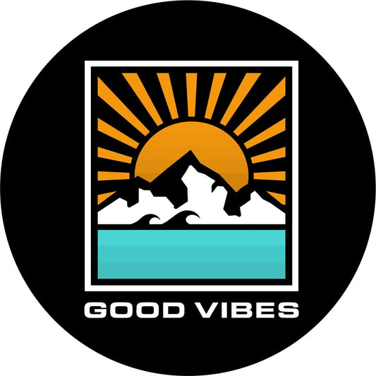 Good Vibes Sun Rays Unique Bronco Spare Tire Cover - Speedlogix