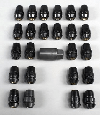 Gorilla 24 Black Locking Lug Nuts 2020 - 2024 Bronco - Speedlogix