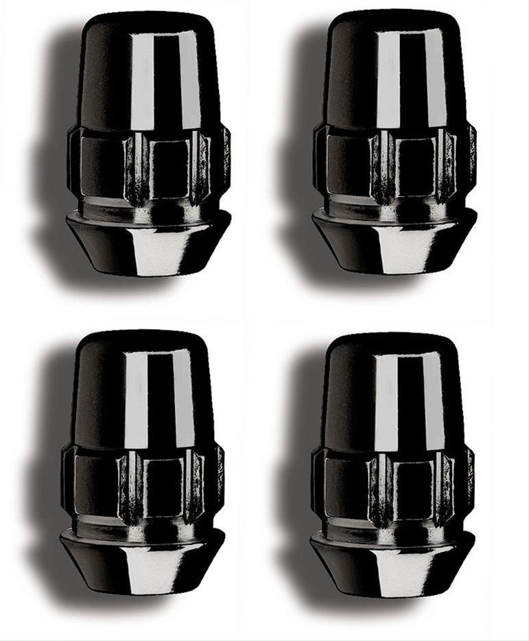 Gorilla Black Locking Lug Nuts (4) 2005 - 2023 Challenger/Charger - Speedlogix