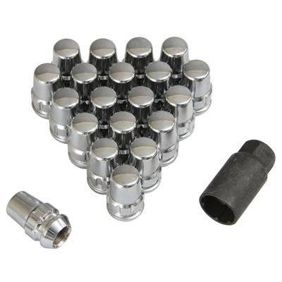 Gorilla Chrome Locking Lug Nuts (20) 2005 - 2023 Challenger/Charger - Speedlogix