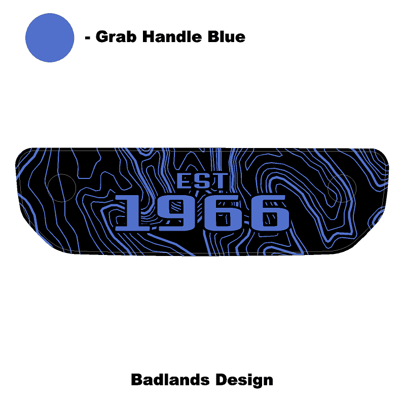 1966 Topographic Shifter Plate (Printed Series + Acrylic) - 2021+ Bronco