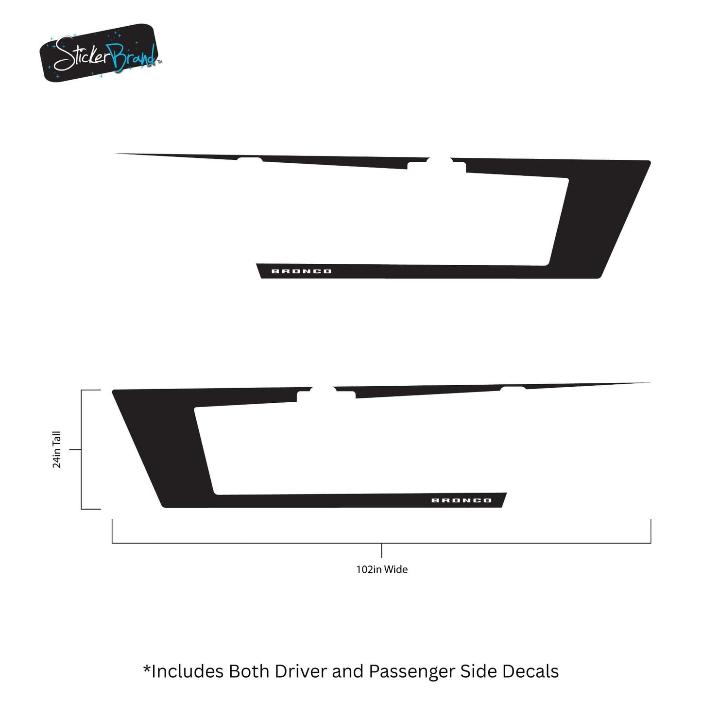 Graphic Decal for Ford Bronco. 6995 - Speedlogix