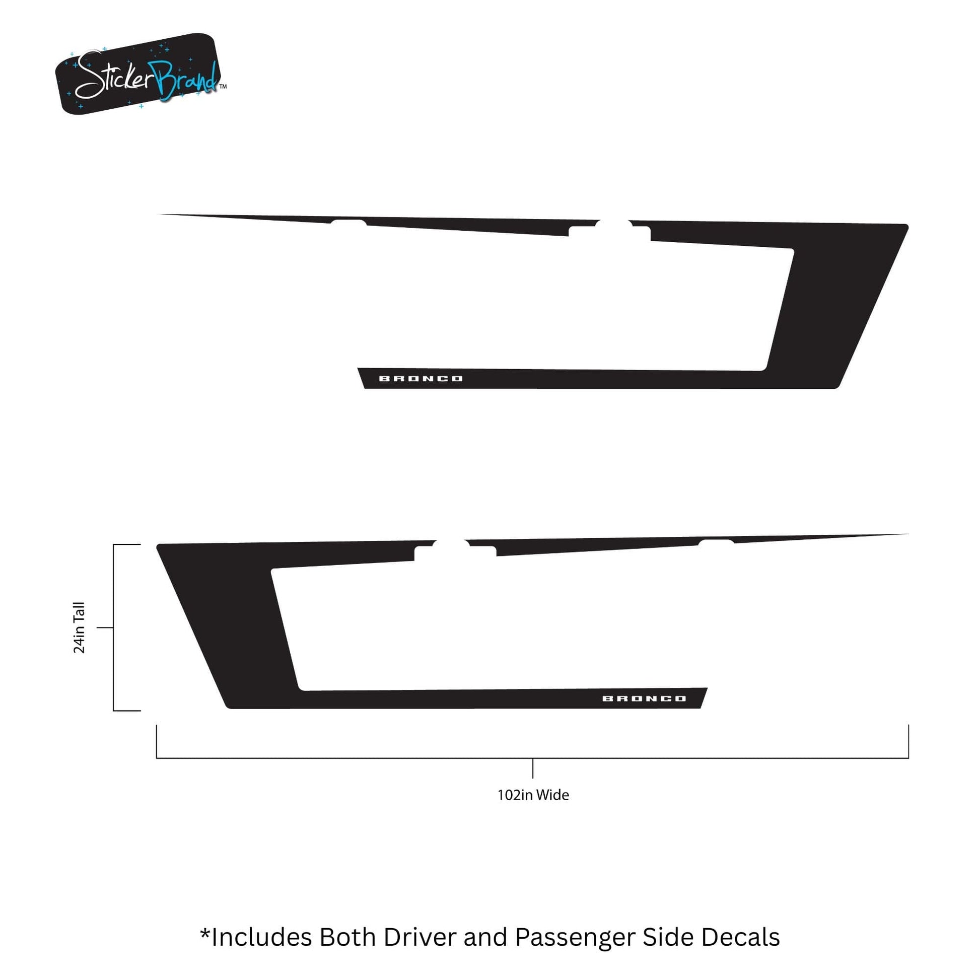 Graphic Decal for Ford Bronco. 6995 - Speedlogix