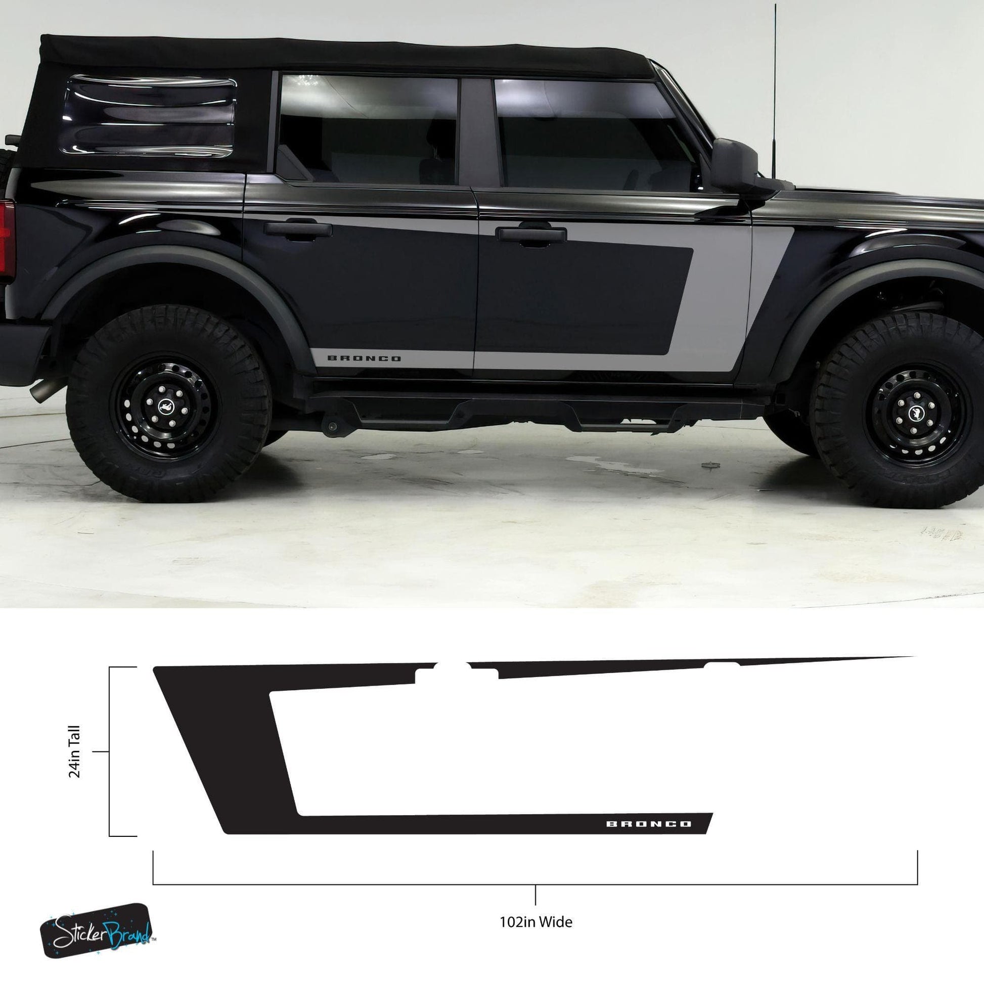 Graphic Decal for Ford Bronco. 6995 - Speedlogix