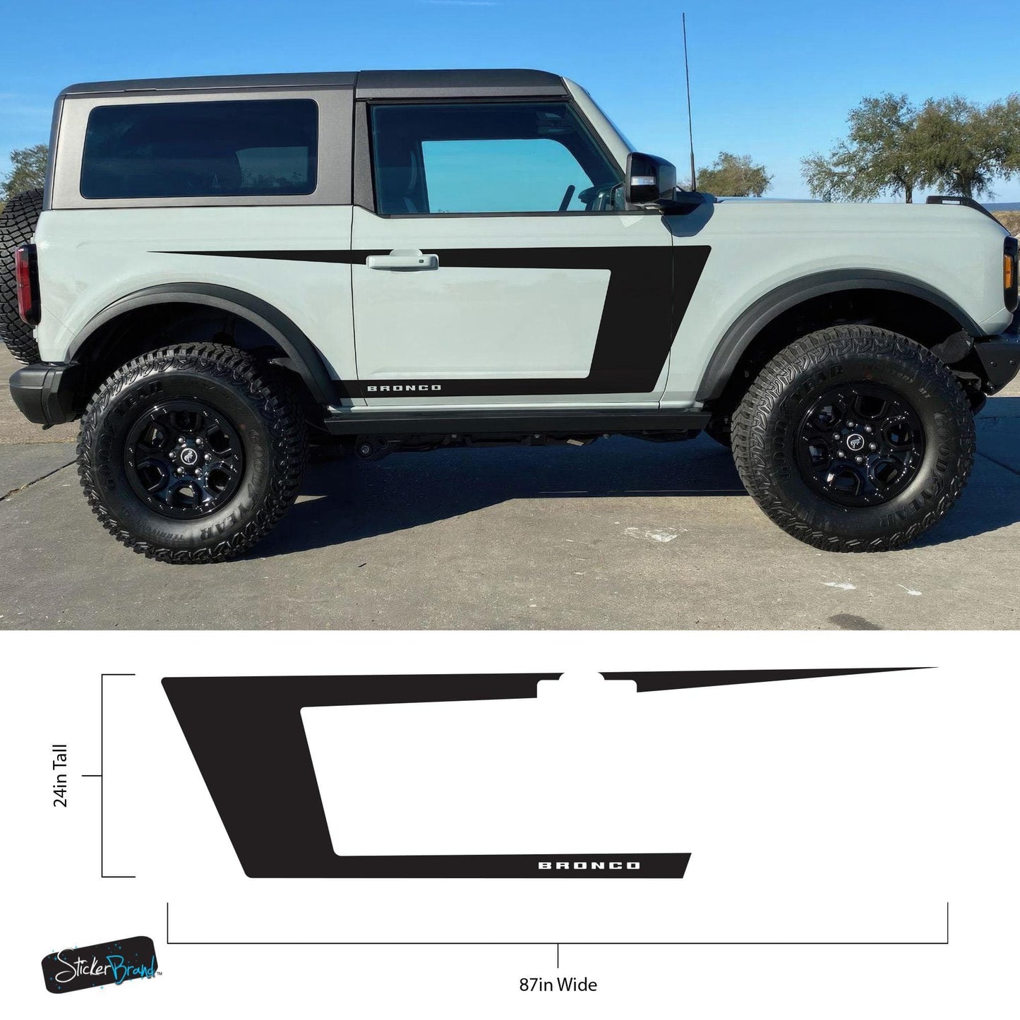 Graphic Decal for Ford Bronco. 6995 - Speedlogix