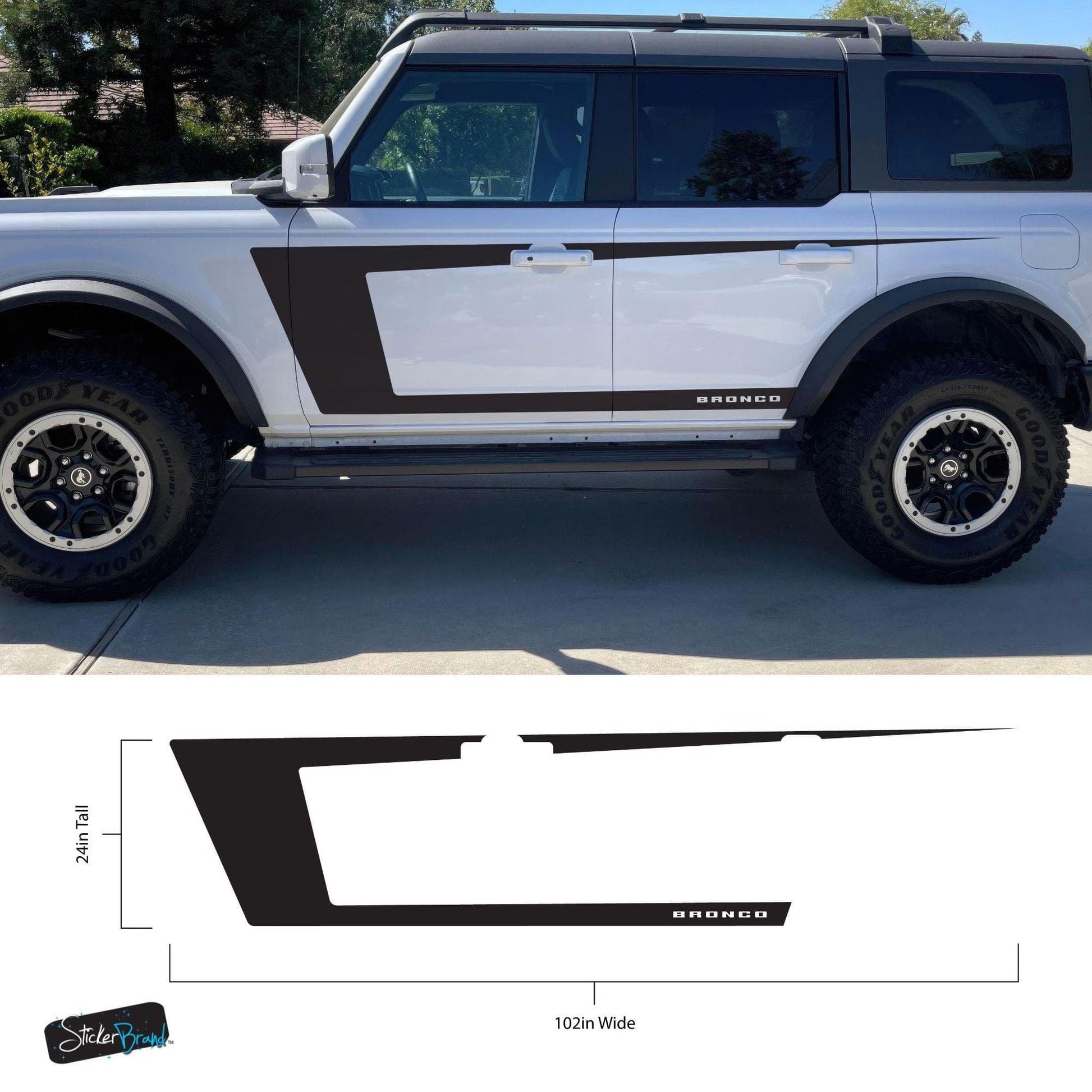 Graphic Decal for Ford Bronco. 6995 - Speedlogix