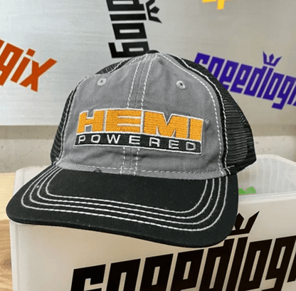 Grey/Black Hemi Powered Hat - Speedlogix