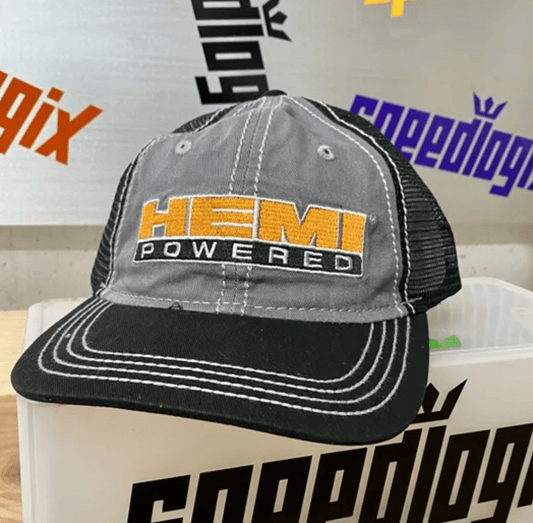Grey/Black Hemi Powered Hat - Speedlogix
