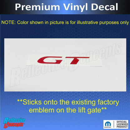 GT Emblem Overlay Decal - 2023 - 2025 Dodge Hornet GT - Speedlogix