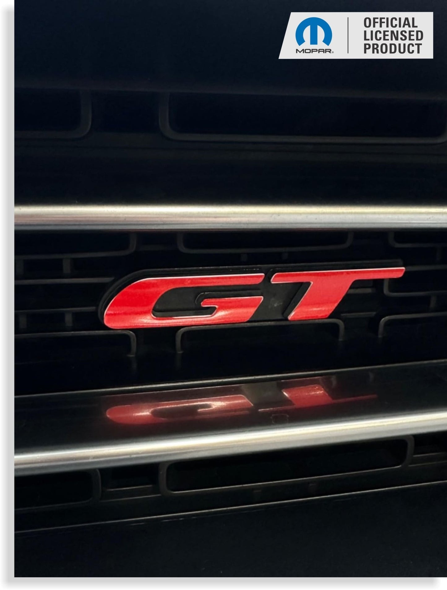 GT Grille Emblem Overlay Decal - 2019 - 2023 Dodge Challenger GT - Speedlogix