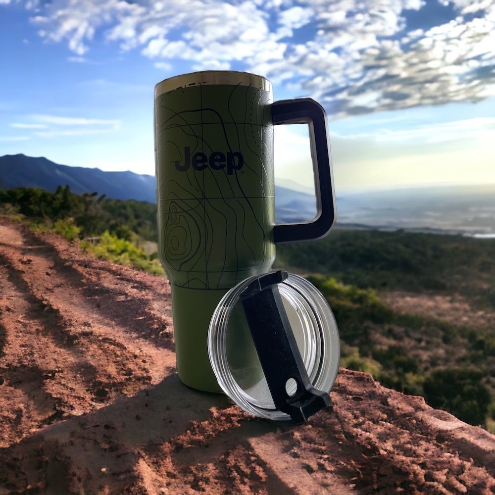 Handle Mug - Jeep Topography - Green - Speedlogix