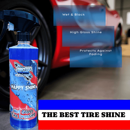 Happy Shine Wet Gloss Tire Dressing (16 fl oz) - Speedlogix