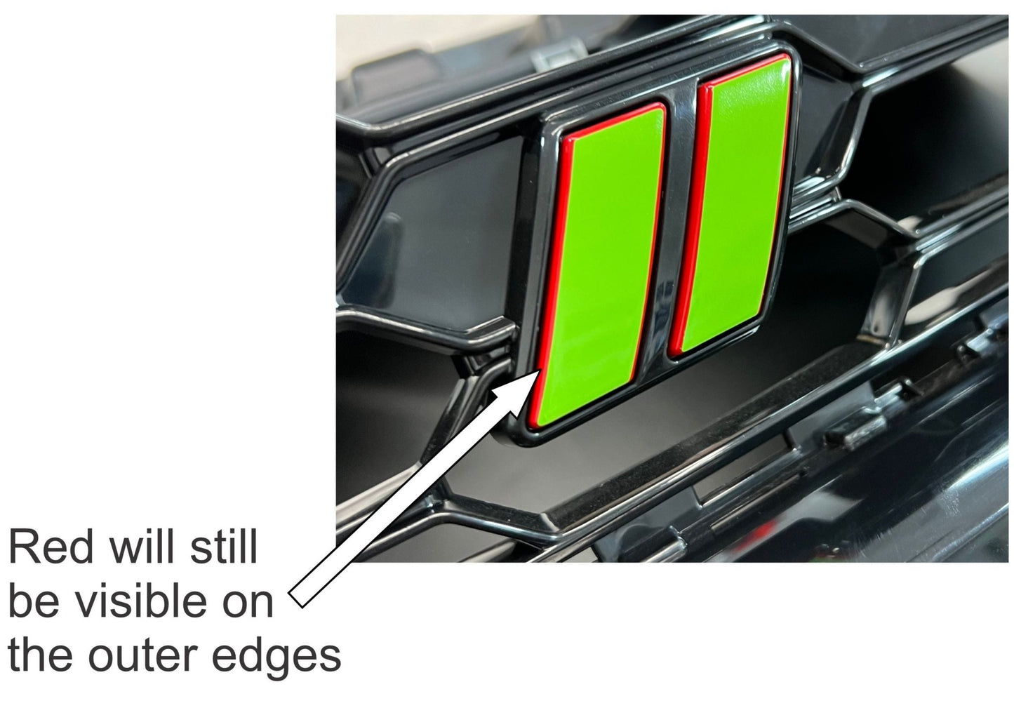 Hash Mark Grille Emblem Overlay Decal - 23 - 25 Hornet - Speedlogix