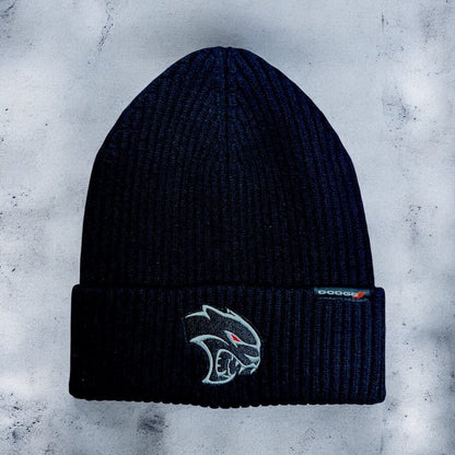 Hat - Dodge Hellcat REDEYE Flip Knit Patch - Black - Speedlogix