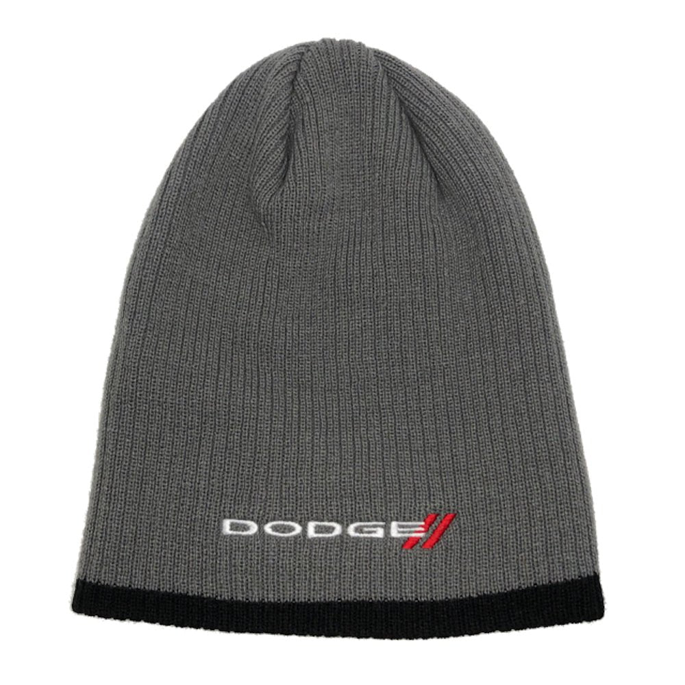 Hat - Dodge Knit Beanie - Black/Grey - Speedlogix