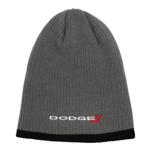 Hat - Dodge Knit Beanie - Black/Grey - Speedlogix