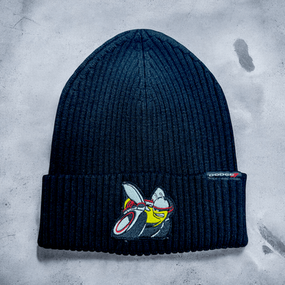 Hat - Dodge Scat Pack Flip Knit Patch - Black - Speedlogix