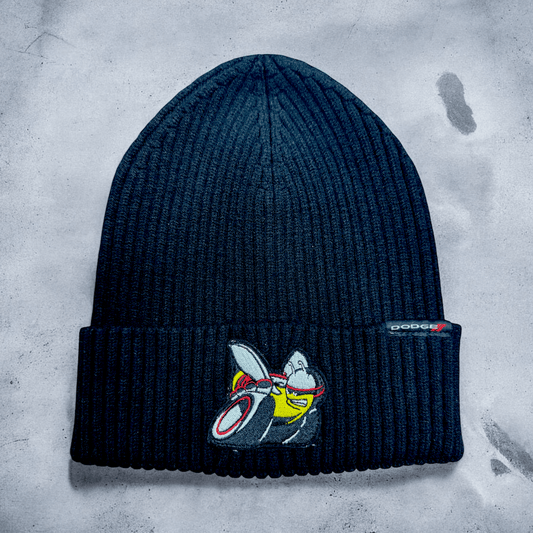 Hat - Dodge Scat Pack Flip Knit Patch - Black - Speedlogix