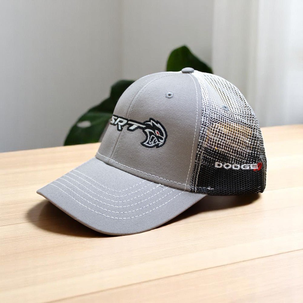 Hat - Dodge SRT Hellcat Redeye Gravel SnapBack Trucker - Black/Grey/White - Speedlogix