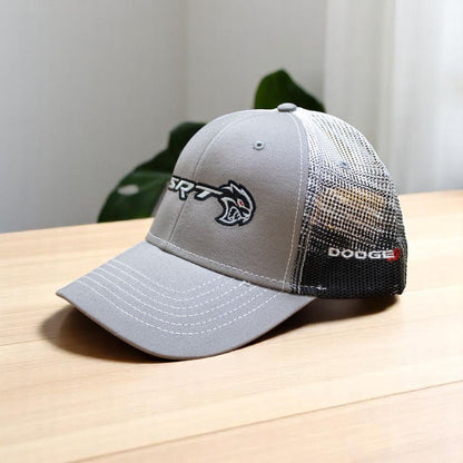 Hat - Dodge SRT Hellcat Redeye Gravel SnapBack Trucker - Black/Grey/White - Speedlogix