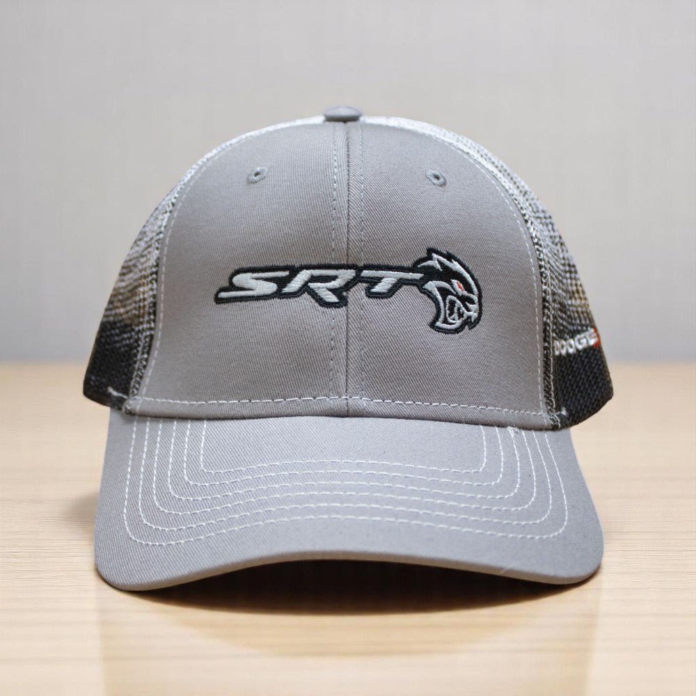 Hat - Dodge SRT Hellcat Redeye Gravel SnapBack Trucker - Black/Grey/White - Speedlogix