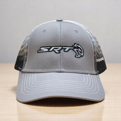 Hat - Dodge SRT Hellcat Redeye Gravel SnapBack Trucker - Black/Grey/White - Speedlogix