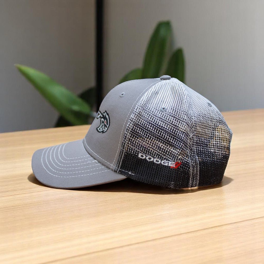 Hat - Dodge SRT Hellcat Redeye Gravel SnapBack Trucker - Black/Grey/White - Speedlogix