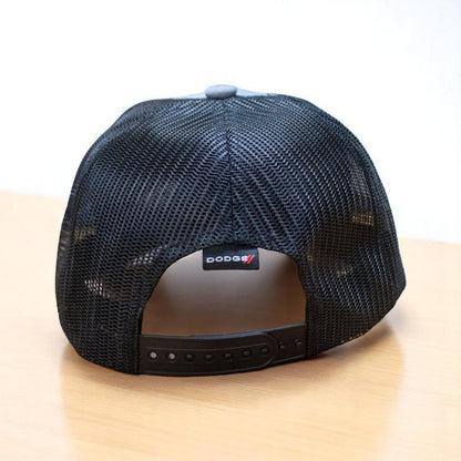 Hat - Dodge SRT Hellcat SnapBack Trucker (Heather Grey/Black) - Speedlogix