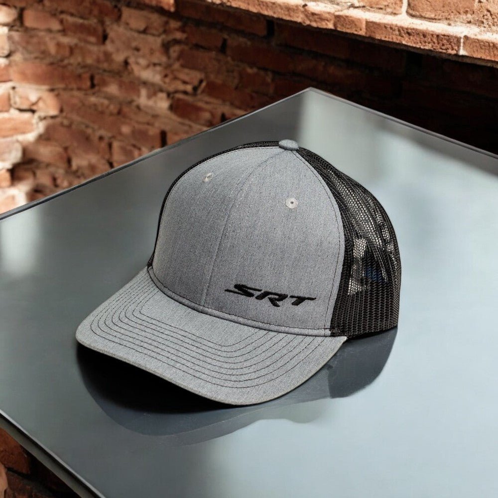 Hat - Dodge SRT SnapBack Trucker (Heather Grey/Black) - Speedlogix
