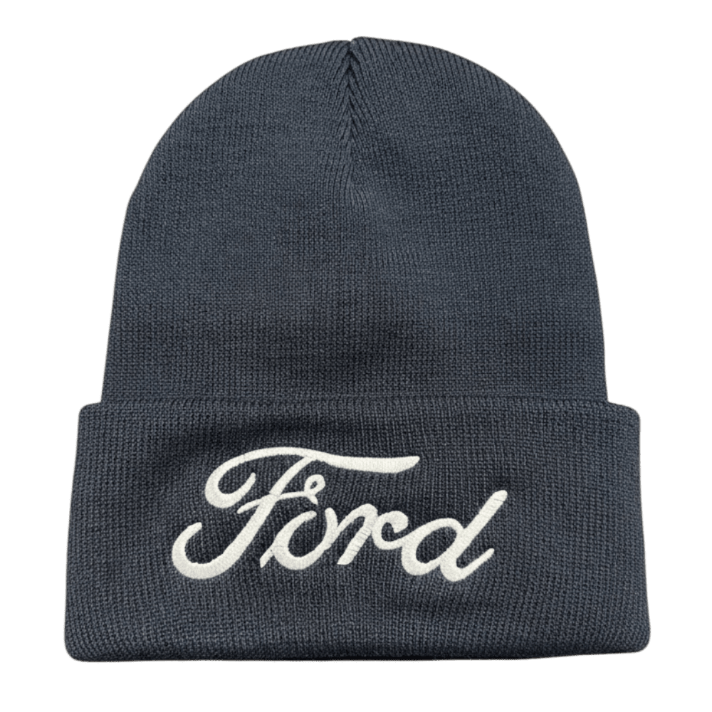Hat - Ford Script Knit - Navy - Speedlogix