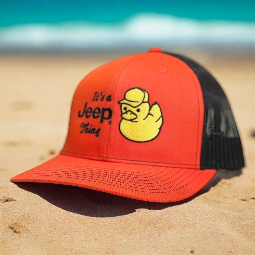 Hat - It's A Jeep Thing Duck - Orange/Black - Speedlogix