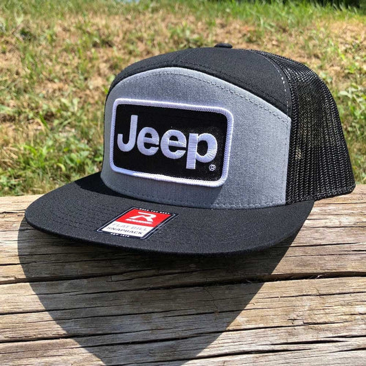 Hat - Jeep 7 Panel Flatbill Snapback Patch - FINAL SALE - Speedlogix
