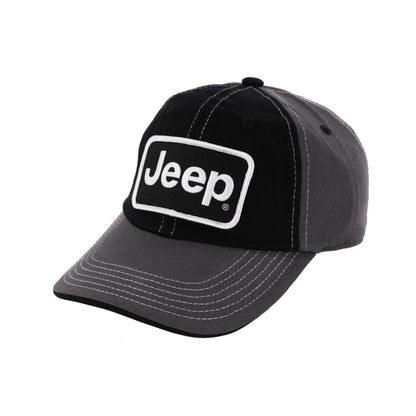 Hat - Jeep Chino Twill Patch - Black/Charcoal/White - Speedlogix