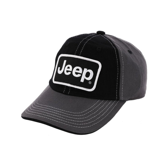 Hat - Jeep Chino Twill Patch - Black/Charcoal/White - Speedlogix