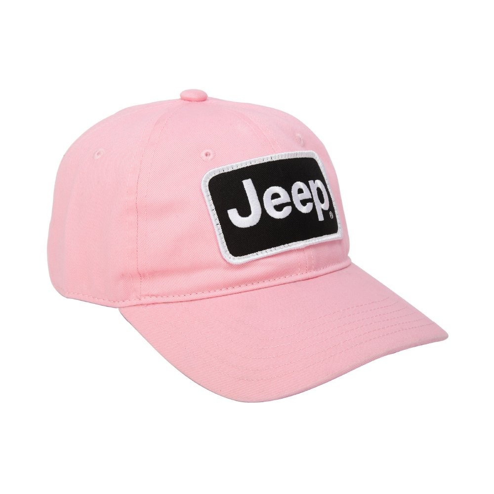Hat - Jeep Chino Twill Patch - Pink - Speedlogix