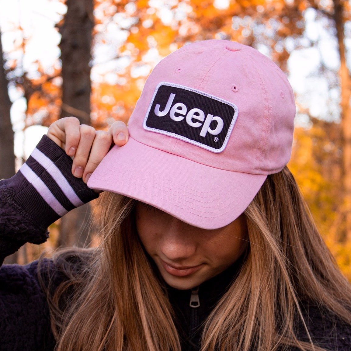 Hat - Jeep Chino Twill Patch - Pink - Speedlogix