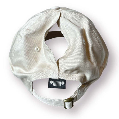 Hat - Jeep Chino Twill Ponytail with Chenille Sasquatch Patch - Khaki - Speedlogix