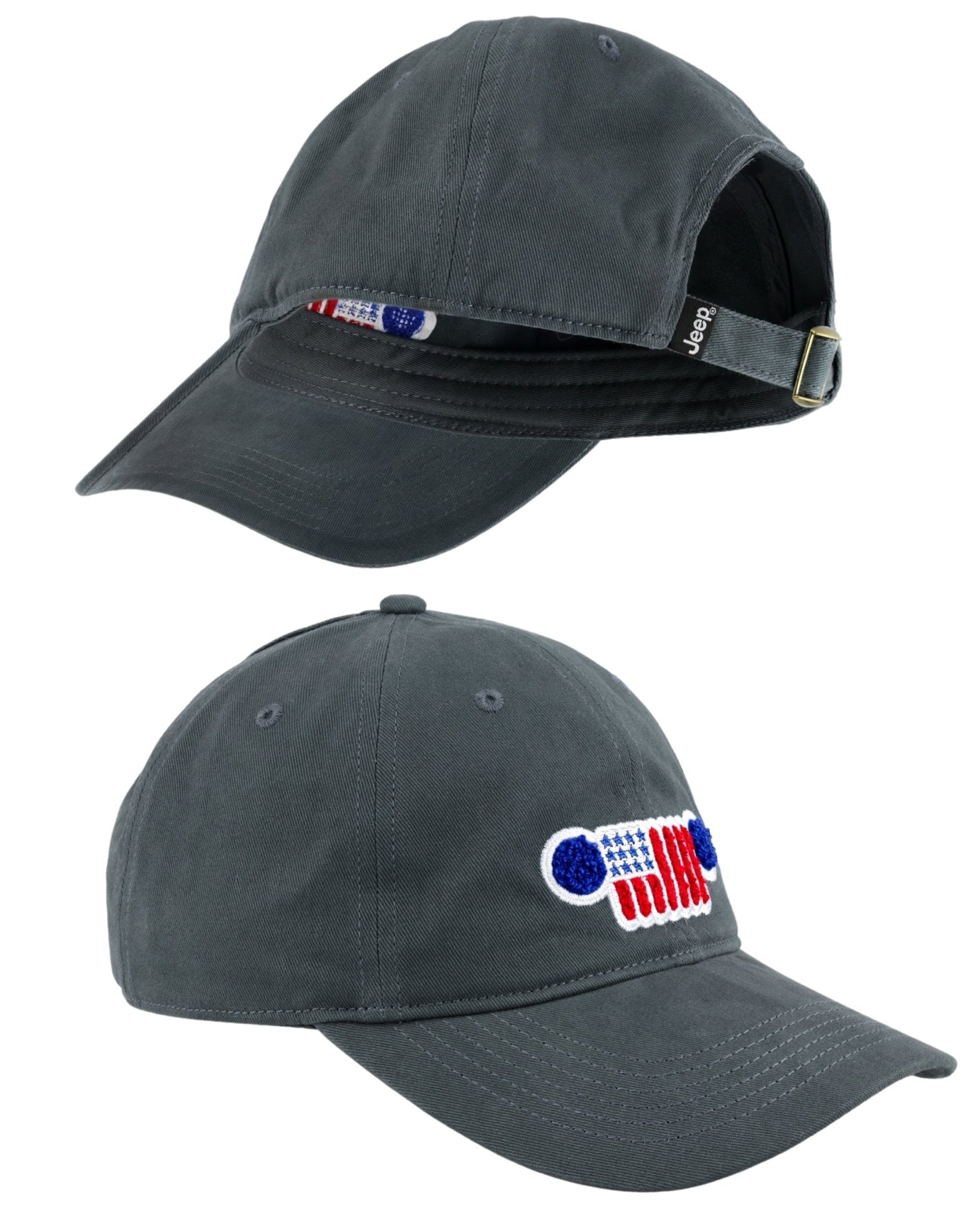 Hat - Jeep Chino Twill Ponytail with Chenille Stars and Stripes Grille Patch - Speedlogix